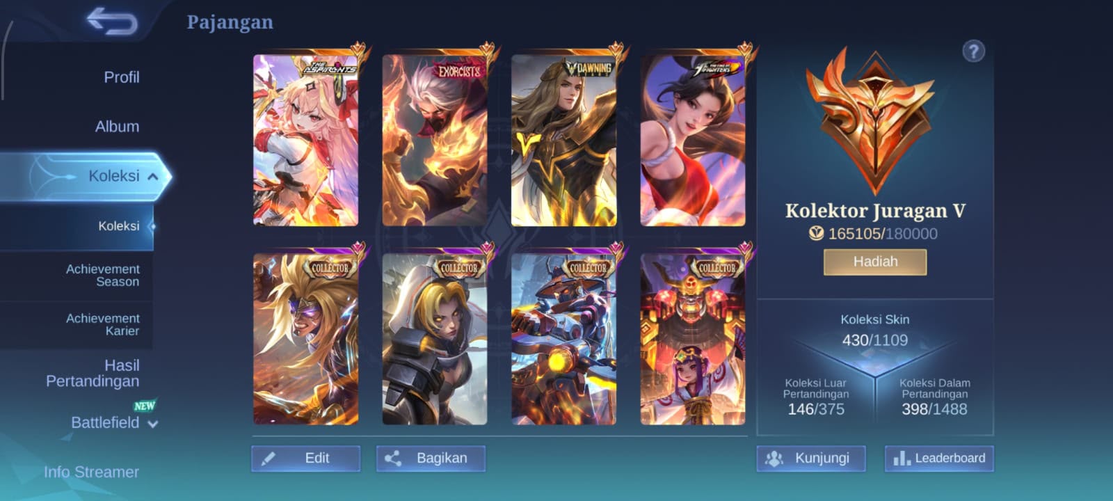 lance hero skin idaman lainnya juga banyak