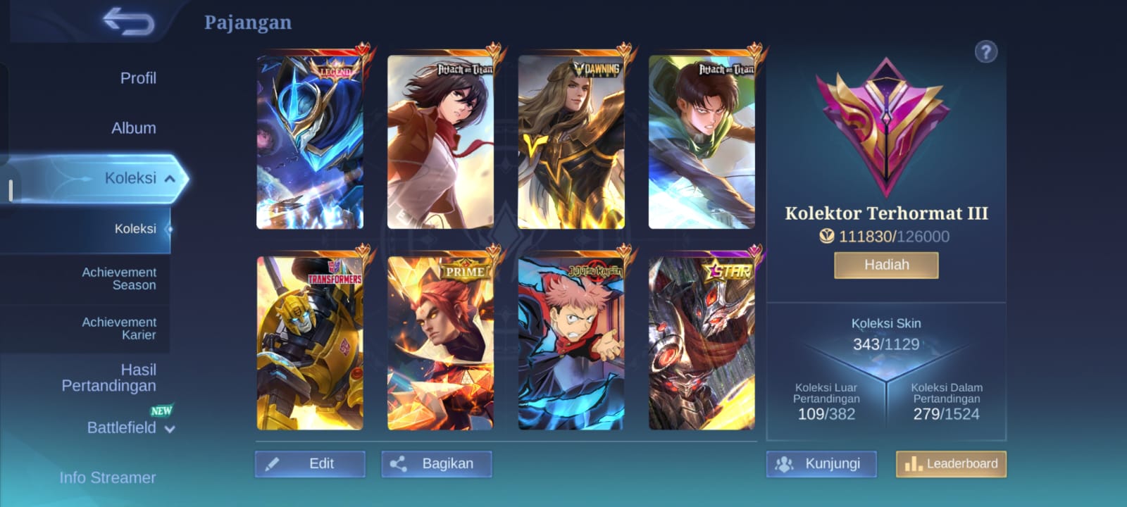 Jual account pribadi 600rb